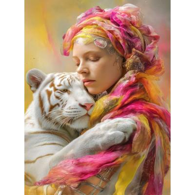 CALVENDO Puzzle Mensch und Tier | 1000 Teile Lege-Größe 64x48cm Foto-Puzzle für glückliche Stunden