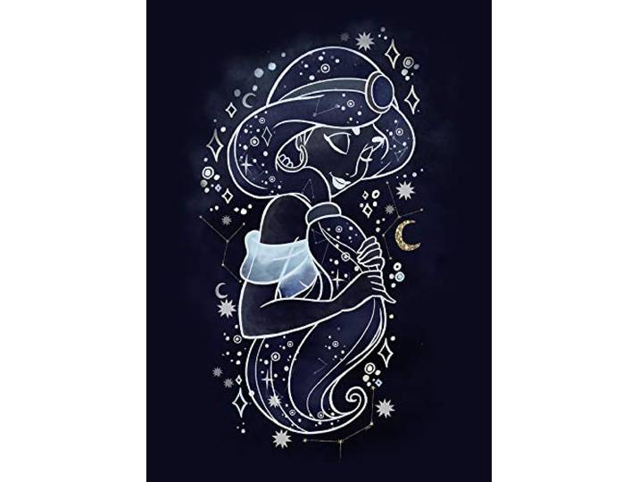 Komar Poster d'art Mural\, 50cm x 70cm\, Étoiles Jasmin