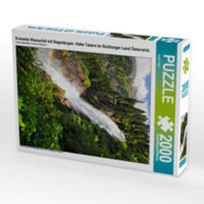 CALVENDO Puzzle Krimmler Wasserfall mit Regenbogen. Hohe Tauern im Salzburger Land Österreich. | 2000 Teile Lege-Größe 90x67cm Foto-Puzzle für glückli