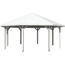 Skan Holz Pavillon Nice-Größe 4-weiß