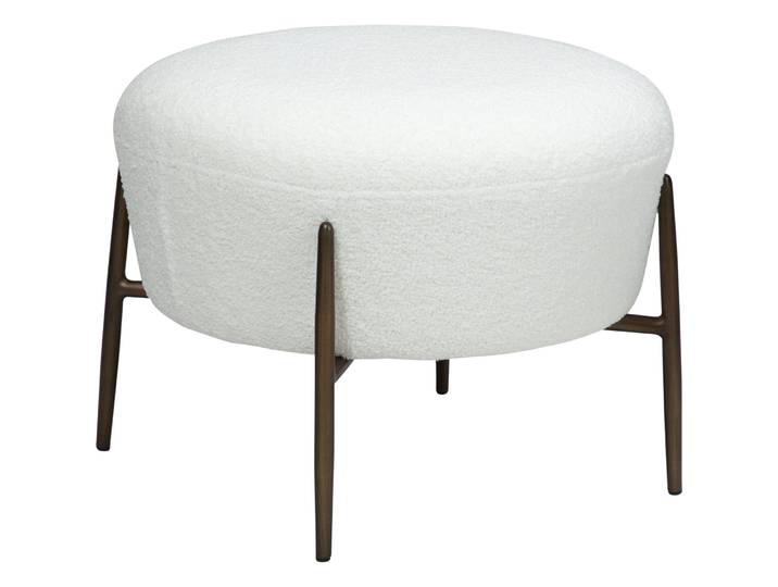 DAN-FORM Fusshocker - Farbe: schneeweiss - Material: Stoff - 509