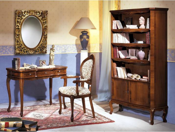 JVmoebel Schlafzimmer-Set Retro-Möbelset in Braun mit Tisch, Stuhl und Spiegel im Vintage-Stil, Made in Europa