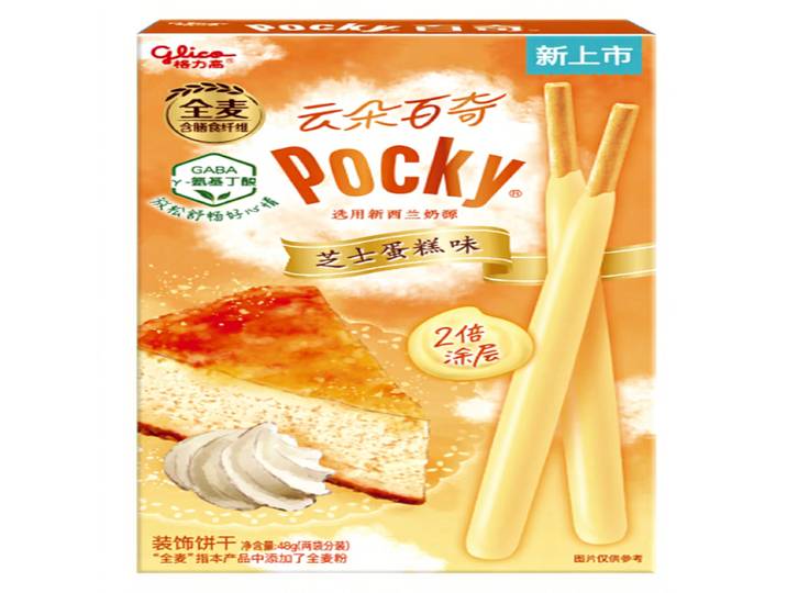 Glico Cloud Pocky gecoat koekje met cheesecakesmaak, 48 g