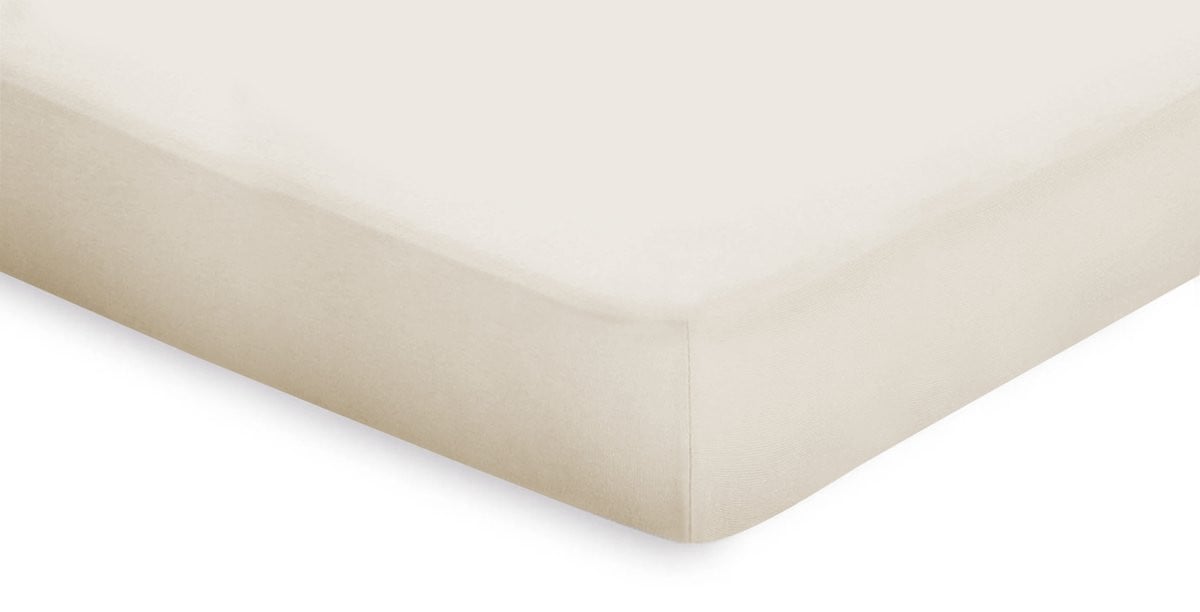 Eleganzzz Hoeslaken Topper van Katoen Perkal - Ivoor - 90x200 cm - Eenpersoons