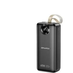 Awei Powerbank PA-34 30000mAh 65W Fast charging black (30000 mAh, 65 W), Powerbank, Schwarz
