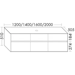 Burgbad Waschtischunterschrank rc40 Schilf Hochglanz/Schilf Matt, SGBA160F4517A0067 SGBA160F4517A0067
