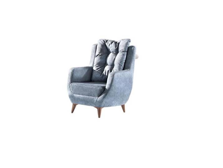 JVmoebel Loungesessel Eleganter grauer Designer Sessel aus hochwertigem Material (Packung, 1-St., Designer Loungesessel in Grau), Made in Europe