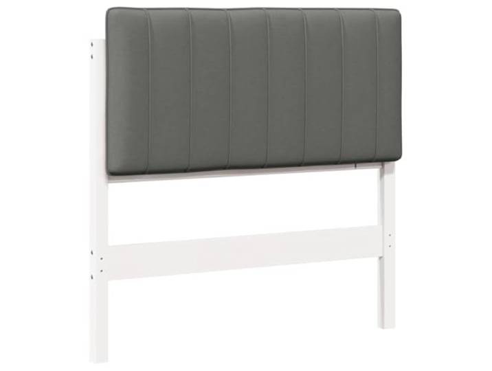 KTHLBRH Gepolstertes Kopfteil weiß und hellgrau 90 cm Kiefer massiv Minimalistisches Design, Rückseite Finish, einfache Reinigung, vielseitige Verwendung, elegante Linie