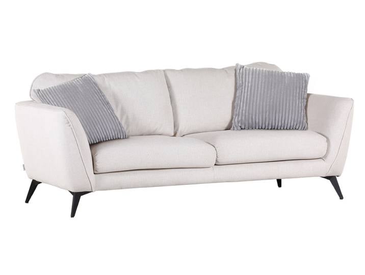 Bigsofa FRANCESCA weiß/hellgrau