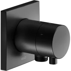 Keuco Ixmo Fertigmontageset 59549371102 UP-3-Wege-Ab-und Umstellventil, Schlauchanschluss, eckig, schwarz matt