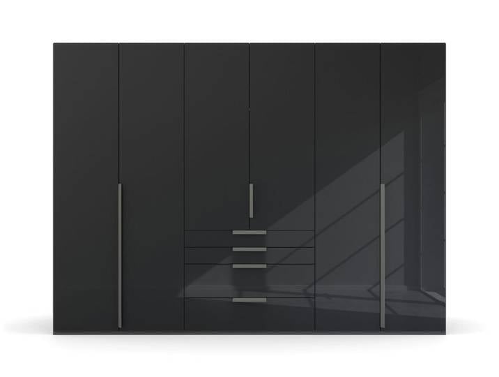 Kleiderschrank PURISMA Graphitgrau/ Glas Graphitgrau