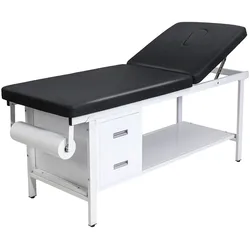 VEVOR Untersuchungsliege 227 kg, Ruheliege, Praixsliege mit verstellbarer Rückenlehne, 2 Schubladen, Ablagefach & Papierrollenspender, Krankenliege für Krankenhäuser & Reha-Zentren, 1855x705x815 mm