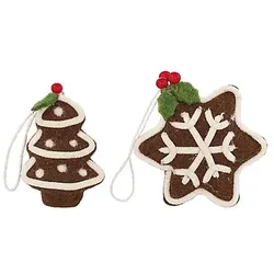 Filz-Hänger "Lebkuchen", 2 Stück