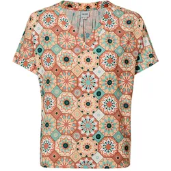 Viskose-Bluse in Druck rost in Größe 50 von DW-Shop, Rost, 50