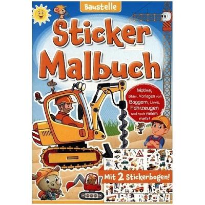 Sticker Malbuch: Baustelle, Geheftet von , Media Verlagsgesellschaft