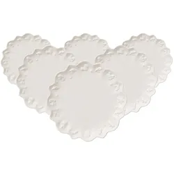 Villeroy & Boch Multipack Toy"s Delight Royal Classic Kaffee-/Teeuntertasse - 6 Stück, Untertasse, Weiss