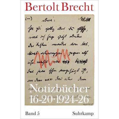 Notizbücher 16-20, Taschenbuch von Bertolt Brecht, Suhrkamp, 978-3-518-42987-7