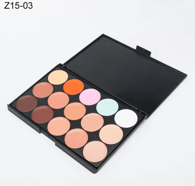 Inspire Essentials 15 Color Professional Concealer Palette Full Coverage Cream Contour z15 03