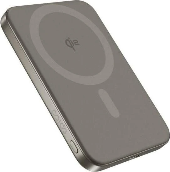 Epico UltraPack Qi2 Slim 5000mAh Aluminium Mag+ Wireless Powerbank EM51 - Titanium