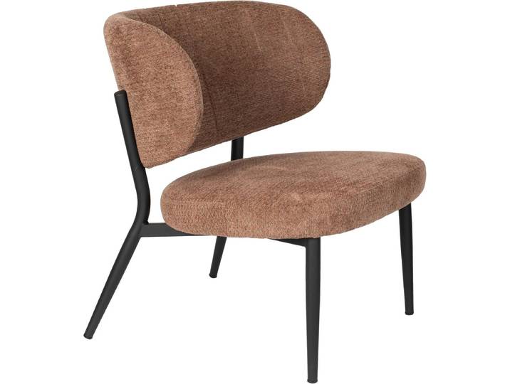 Housecraft Living Sanne Loungestoelen/ Fauteuil Oranje Grijs