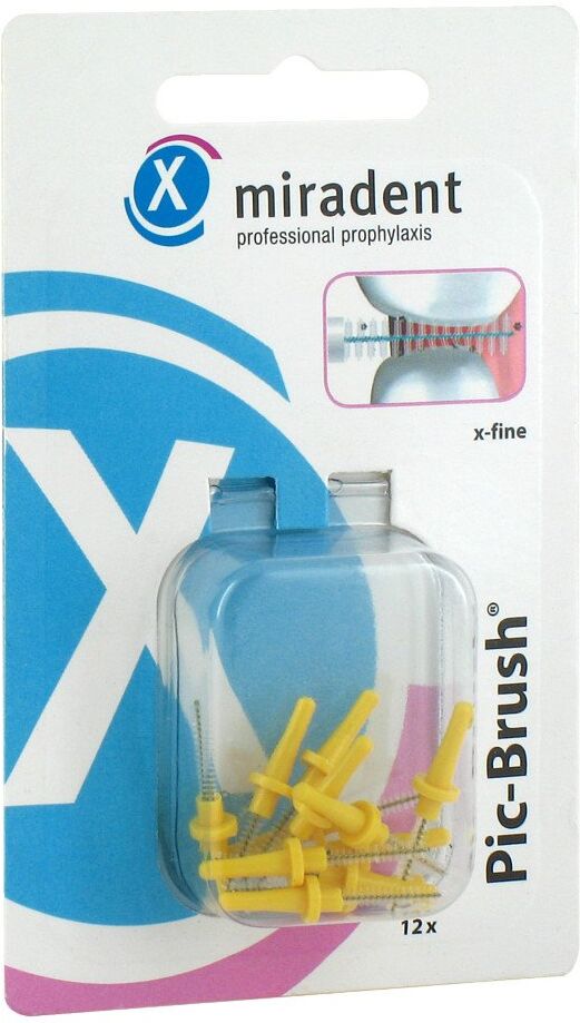 Miradent Interdentalbürsten Pic-Brush Ersatzbürsten x-fein gelb