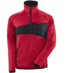 Fleecepullover "ACCELERATE" - XL - verkehrsrot/schwarz