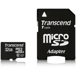 TRANSCEND microSDHC Kit 32GB, UHS-I