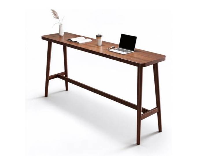 Rechteck Rand Küchentisch Massivholz Bar Top, schmale lange Sofa Tisch Esstisch Küche Tisch Bar Kaffeetisch, Sofa Konsole Tisch(200cm/78.7in)