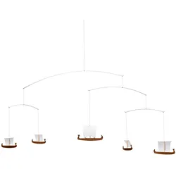 Flensted Mobiles, Babymobile, Fünf Wikingerschiffe Mobile mit Geschenkbox