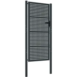 vidaXL Gartentor Anthrazit 105x250 cm Stahl