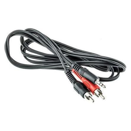 RS PRO 3.5mm Stereo to Twin RCA Cable - 1 Metre (1 m, AUX Kabel, Cinch Kabel) (9097117)