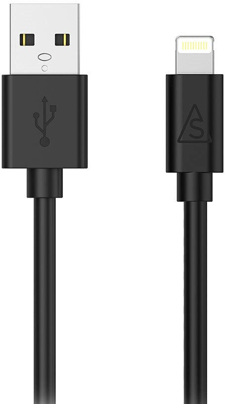 Smartline USB-A til Lightning Kabel 3 m. - Sort