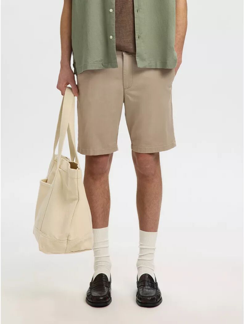 Selected - Shorts, für Herren, Greige, Größe L