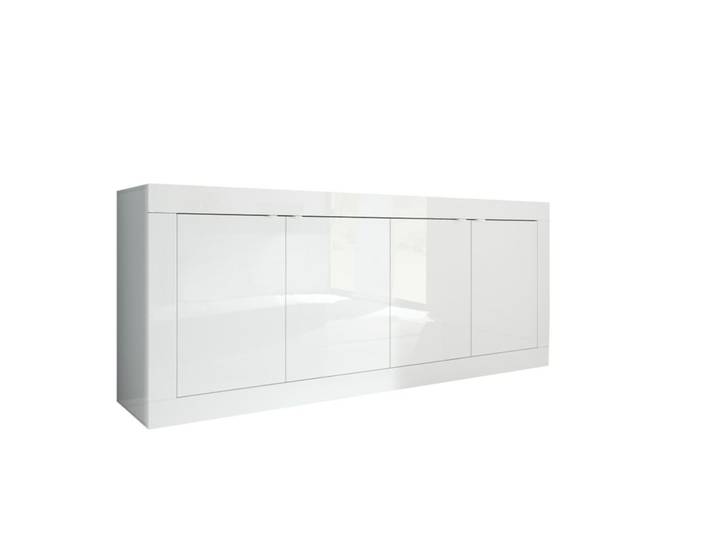 Buffet 4 portes L.207 BRIGHT blanc laqué