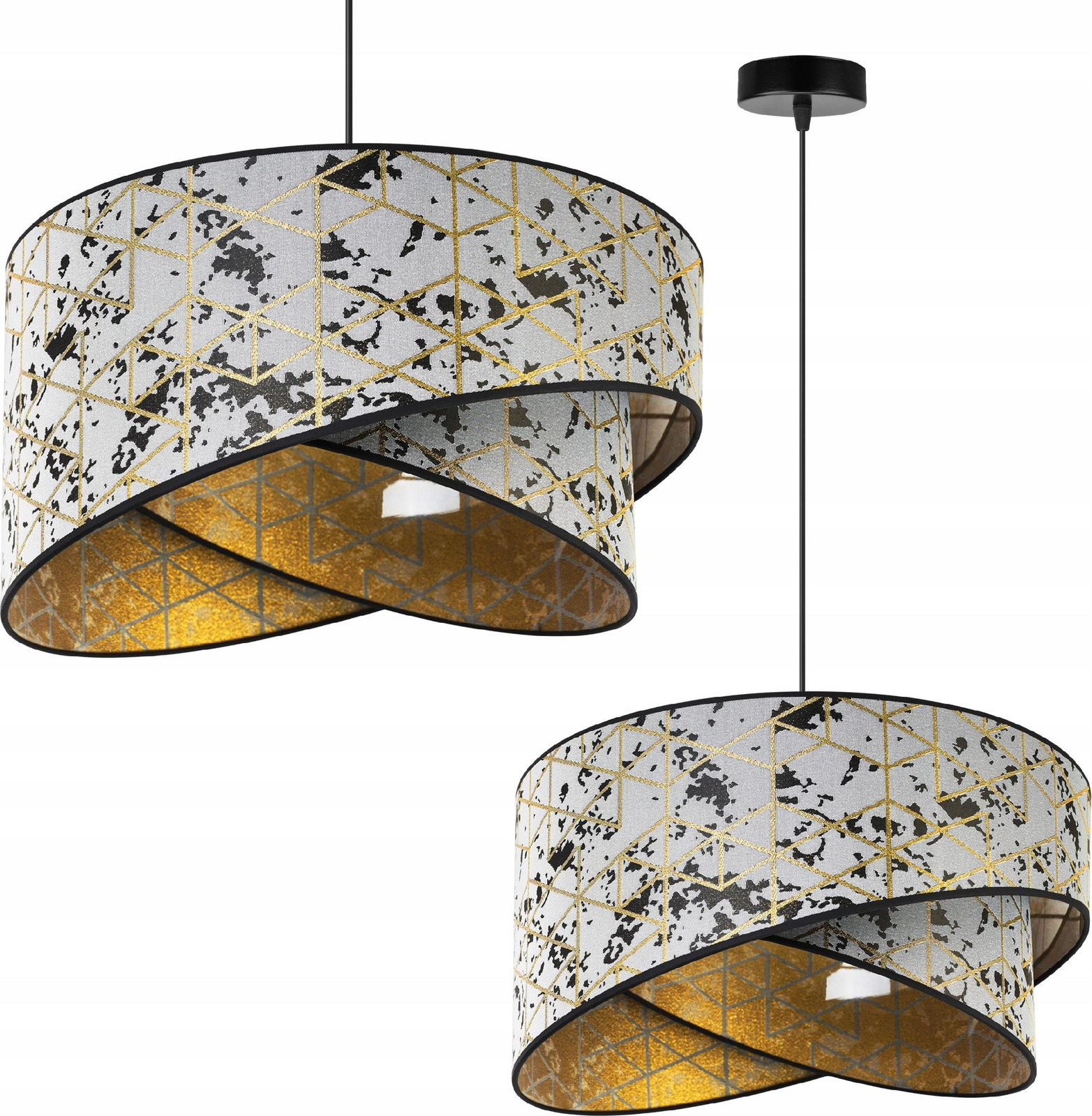 LightHome Hanglamp met gouden motief