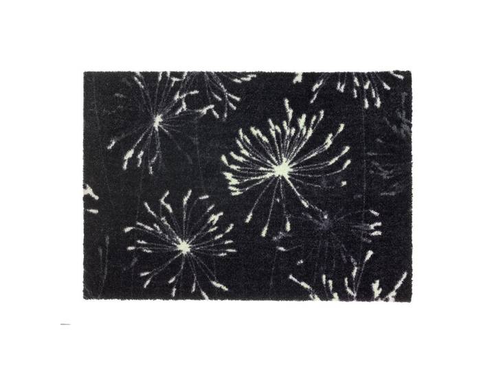 Schöner Wohnen Teppi Fussmatte, Anthrazit, Mintgrün, Textil, Blume, rechteckig, 50x70 cm, Bsci, rutschfest, schmutzabweisend, Teppiche & Böden, Fussmatten & Schuhabtropftassen