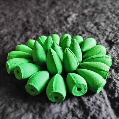 Discount Dollar Deals Natural Indian Cone Incense, Rose Waterfall Reflux Tower, Backflow Burner Fragrance For Home, Tea Room, Hotel green Tea 50 Pcs