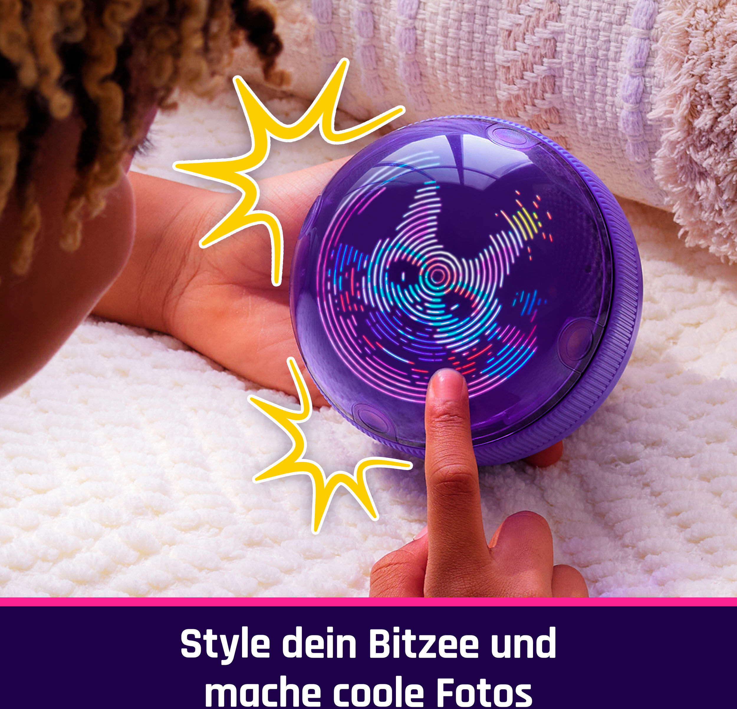 Spielfigur SPIN MASTER "Bitzee Hamsterball - Digitales interaktives Spielzeug", bunt, Spielfiguren, KinderB:12cm H:20cm T:20cm, Kunststoff, Spielfigur, B:12cm H:20cm T:20cm