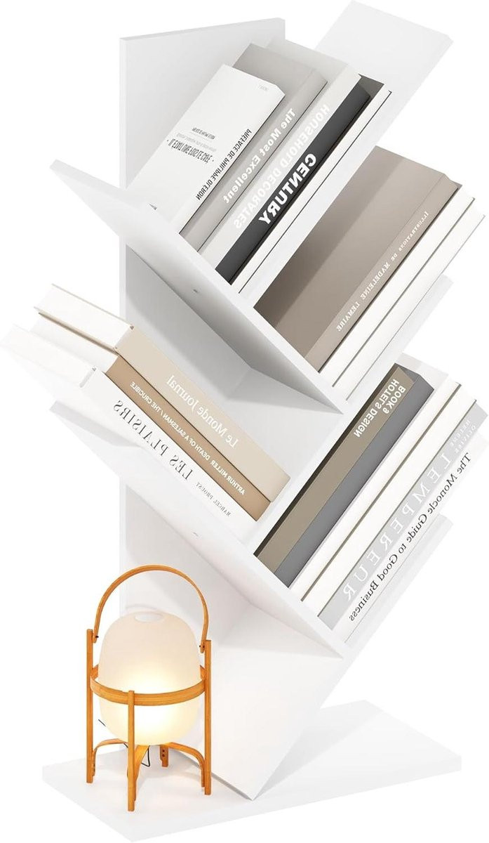 Boekenkast Boom Boekenrek Wit - Hoogte: 77 cm
