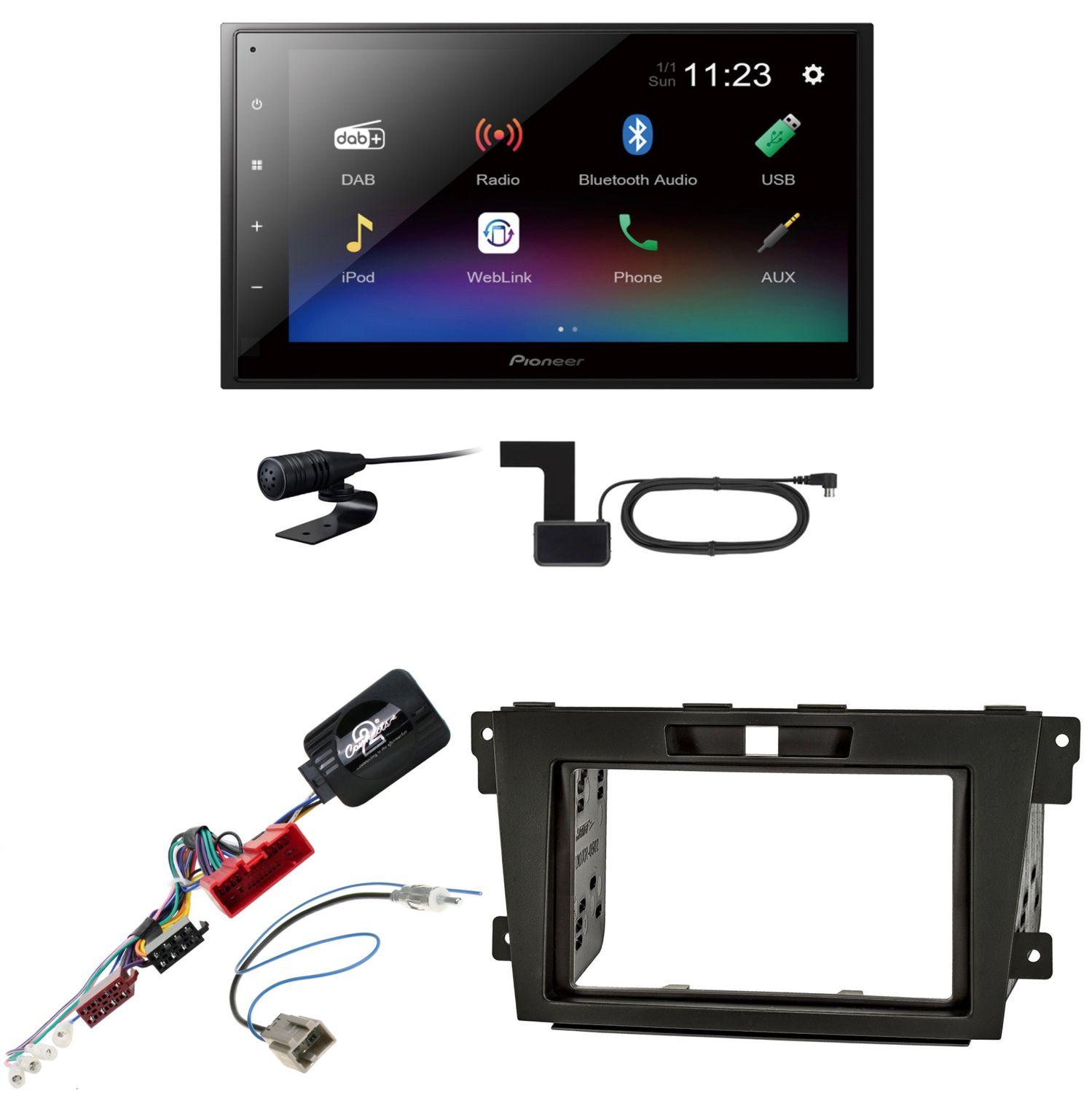 Pioneer DMH-A340DAB USB Bluetooth MP3 Bluetooth MP3 Einbauset für Mazda CX-7