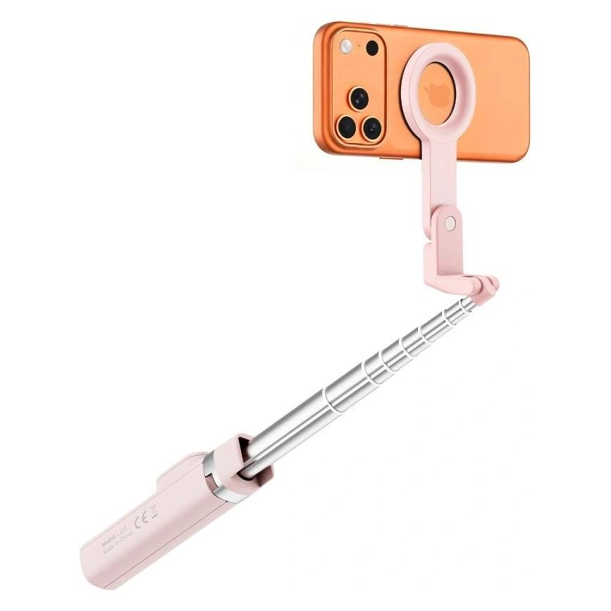 Tech-Protect L11s Magsafe Bluetooth Selfie Stick Tripod Pink (5906302323401)
