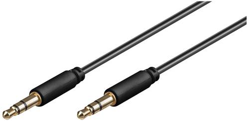 Goobay 69107 AV Audio Anschlusskabel [1x Klinkenstecker 3.5mm - 1x Klinkenstecker 3.5 mm] 2.00m Schwarz