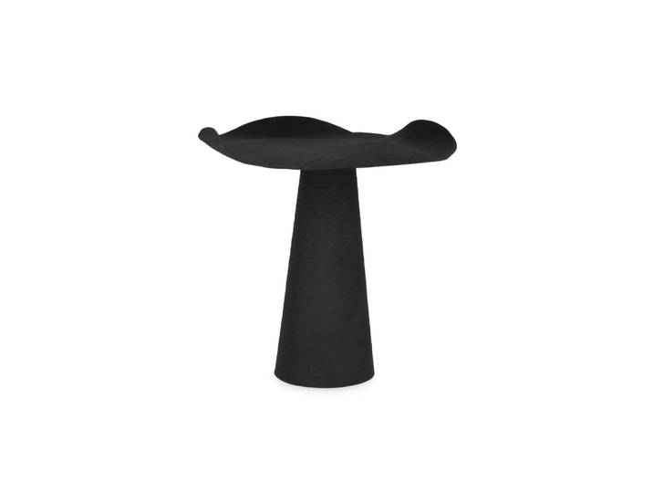 Table basse ronde design en métal d46 noir