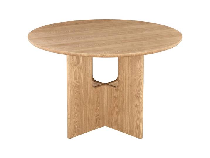 Livetastic Esstisch, Eichefarben, Holz, Holzwerkstoff, Esche, furniert, rund, X-Form, 75 cm, Esszimmer, Esstische, Holztisch, Esstische furniert