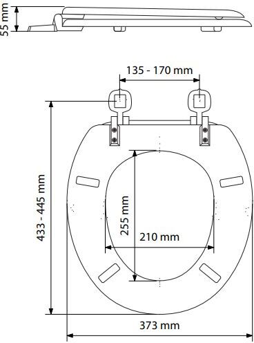 Abattant WC MARINE double blanc OLFA 7MA0001