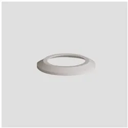 Sanit Flachrosette DN90 58A06010099   weiß, Höhe 13mm