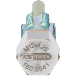 KS TOOLS Gewindeschneider mit Führungsbolzen für Temperatursensoren M12 x 1,25 - 150.2541