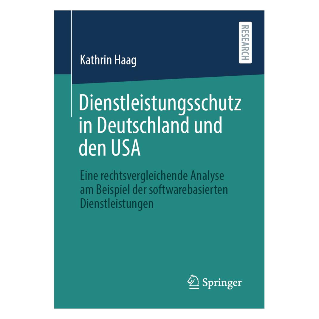 Springer Dienstleistungsschutz in Deutschland und den USA (Deutsch, Softcover, Kathrin Haag) (39003249)