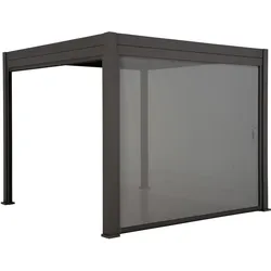 Leco, Pavillon, Rollo 4 m zur Lamellenpergola DELUXE anthrazit (1 cm, 370 cm)