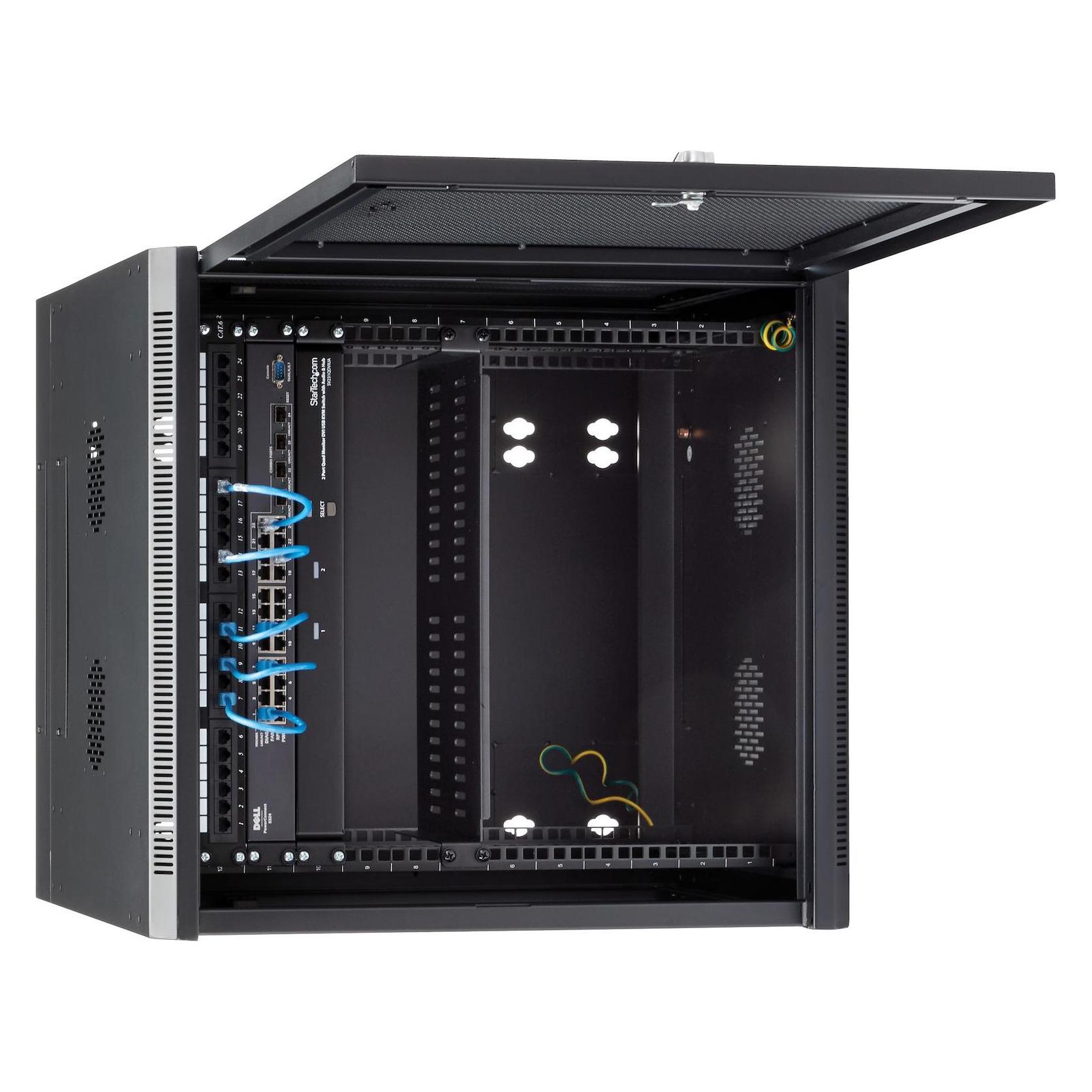 StarTech 12u Server Rack Enclosure (12 HE, 19 Zoll Rack) (RK1224WALHM)